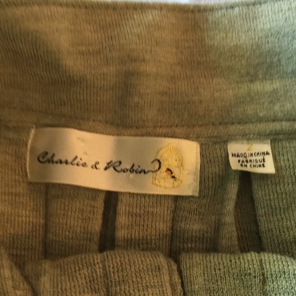 Charlie and Robin Green Color block skirt - Picture 2 of 2